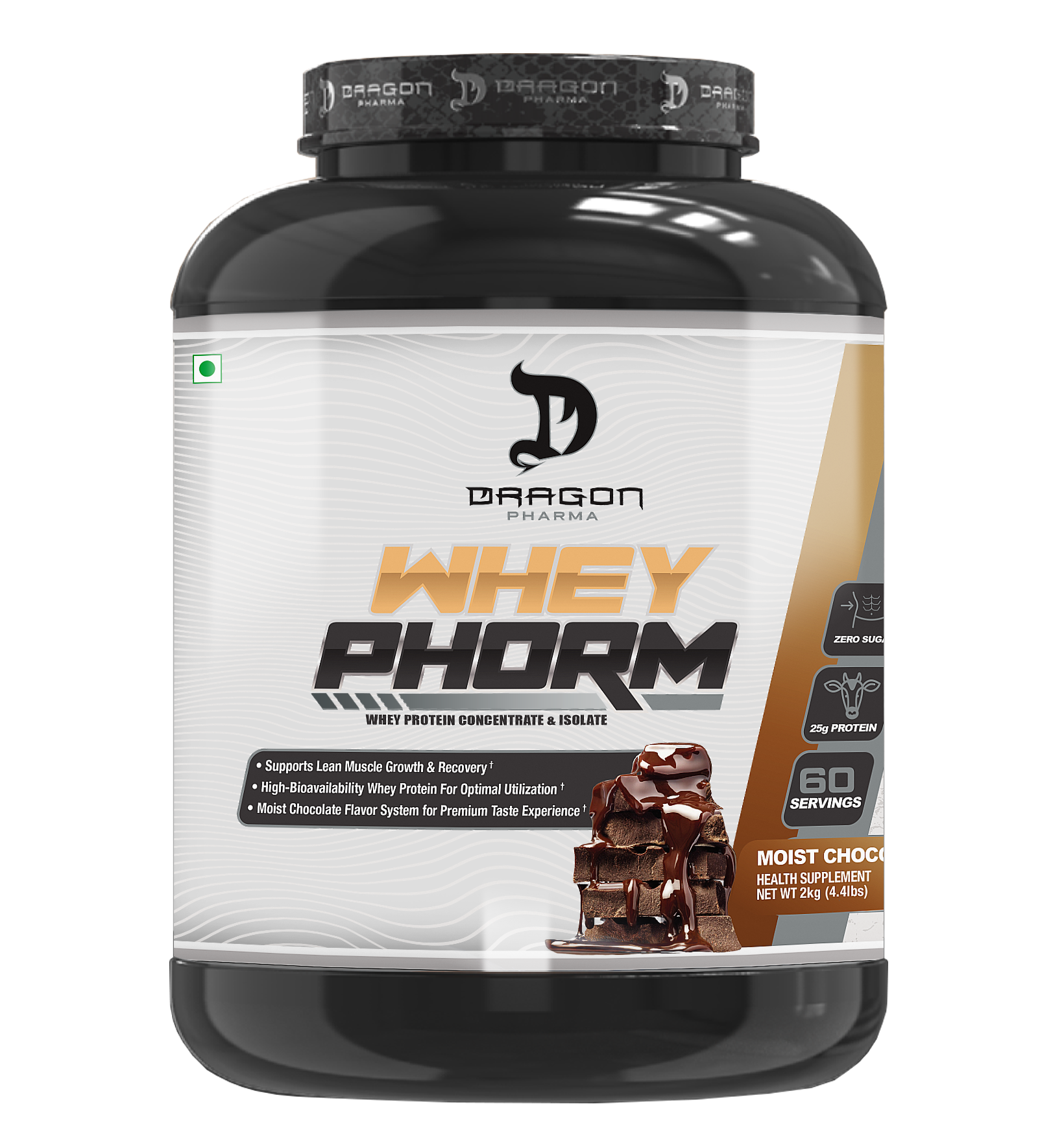 DRAGON PHARMA WHEYPHORM INDIA - PERFORMANCE WHEY PROTEIN BLEND 2KG –  dragonpharma.in